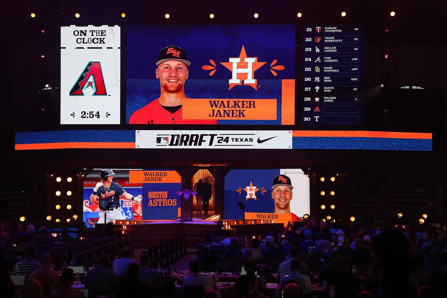 Houston Astros Select Walker Janek in MLB Draft