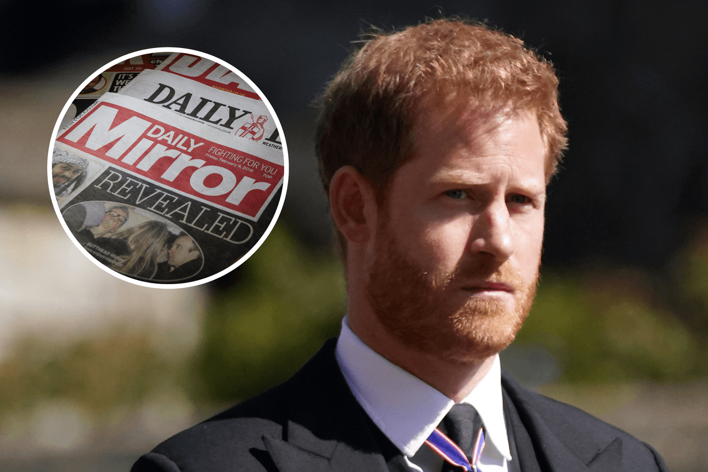 Prince Harry on British tabloid