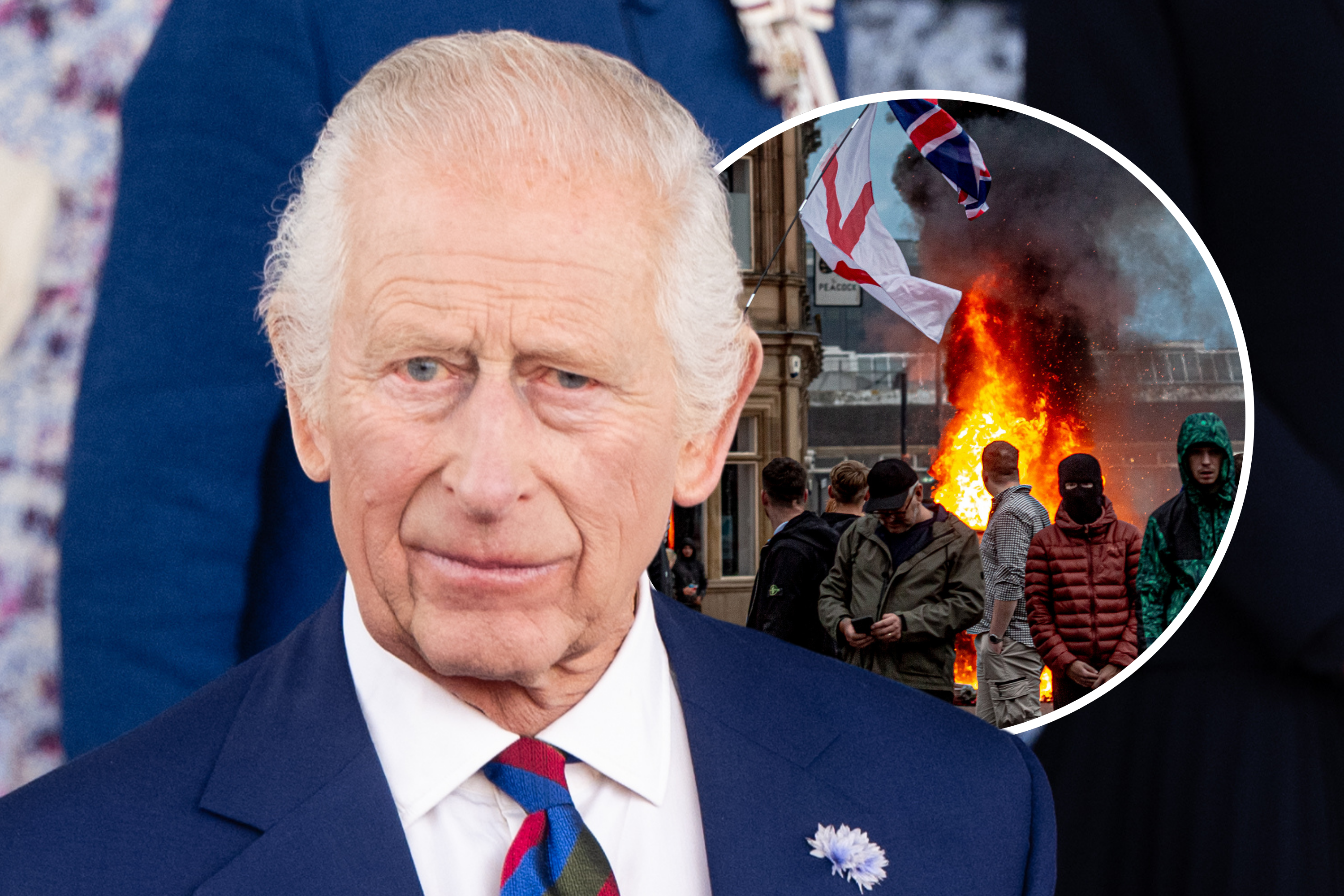 King Charles III Addresses UK Riots After Stabbings