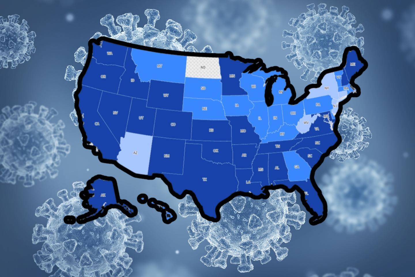 COVID levels in the US