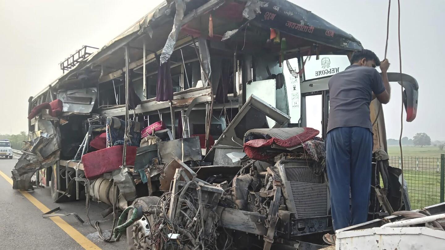 18 Dead in Unnao Bus and Tanker Collision