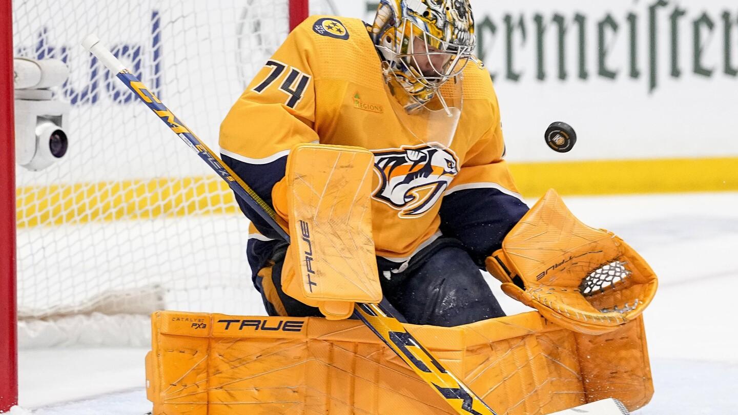 Nashville Predators, Saros Confirm Contract Extension