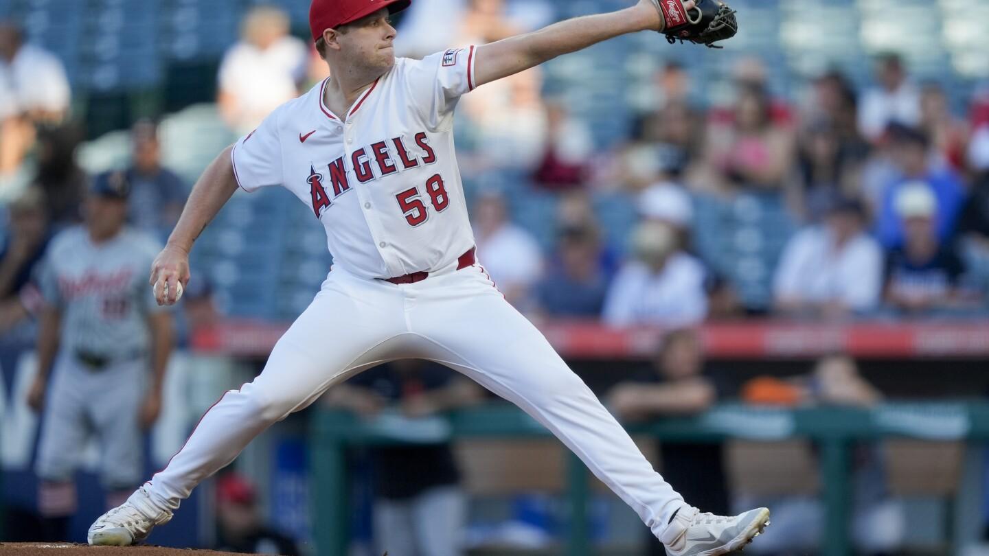 Angels Pitcher Davis Daniel Shuts Out Tigers