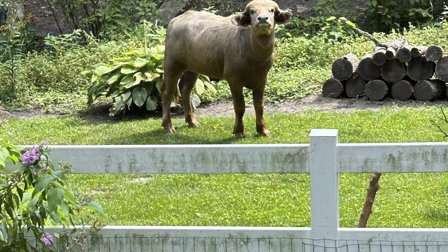 Escaped Water Buffalo Captured in Pleasant Hill