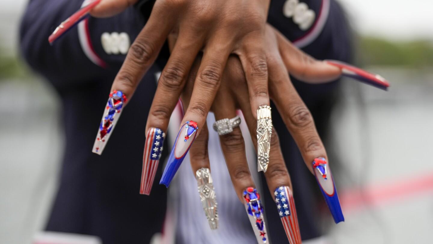 Nail art for 2024 Olympics