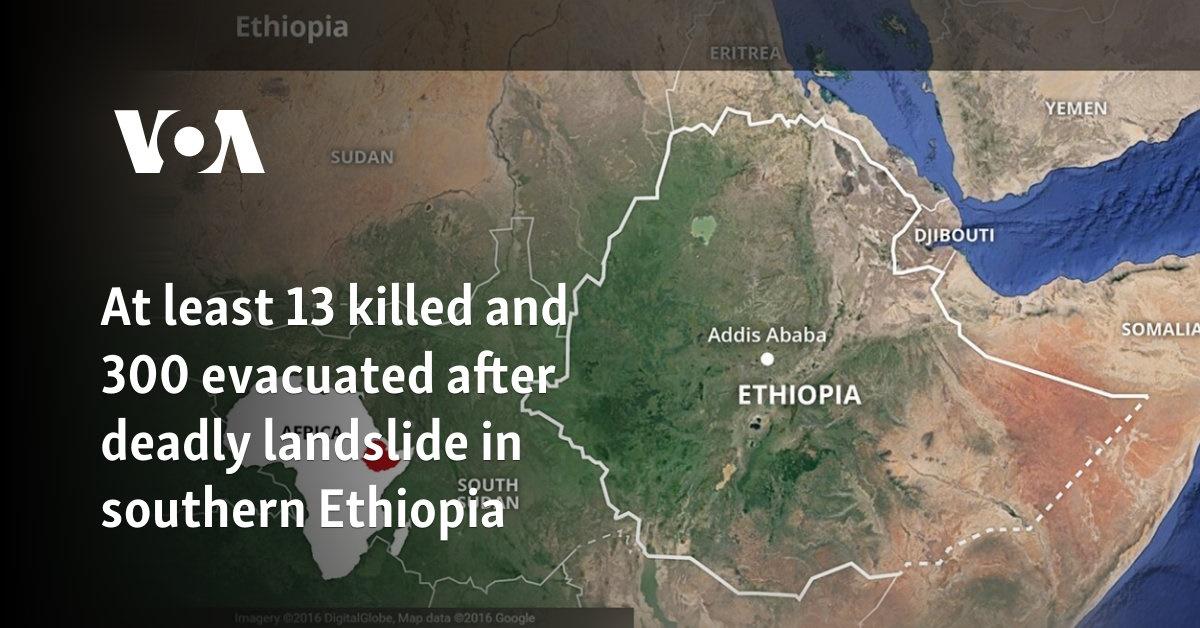 Landslide in Ethiopia Kills at Least 13