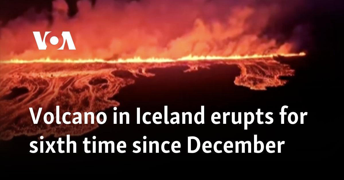 Iceland Volcano Erupts Again on Reykjanes Peninsula