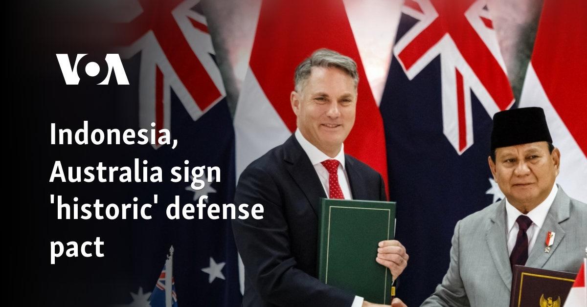 Australia, Indonesia Sign Landmark Defence Agreement