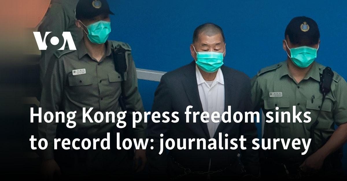 Hong Kong Press Freedom Rating Falls to Record Low