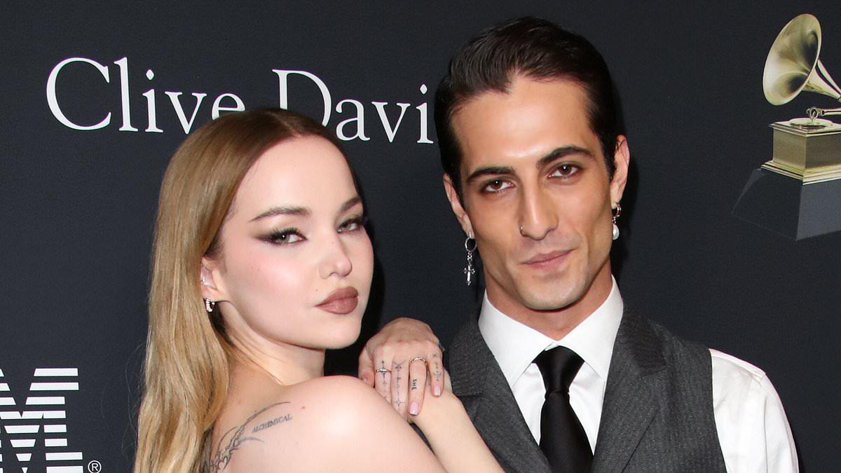 Dove Cameron and Damiano David Make First Red Carpet Appearance at Pre-Grammys Gala