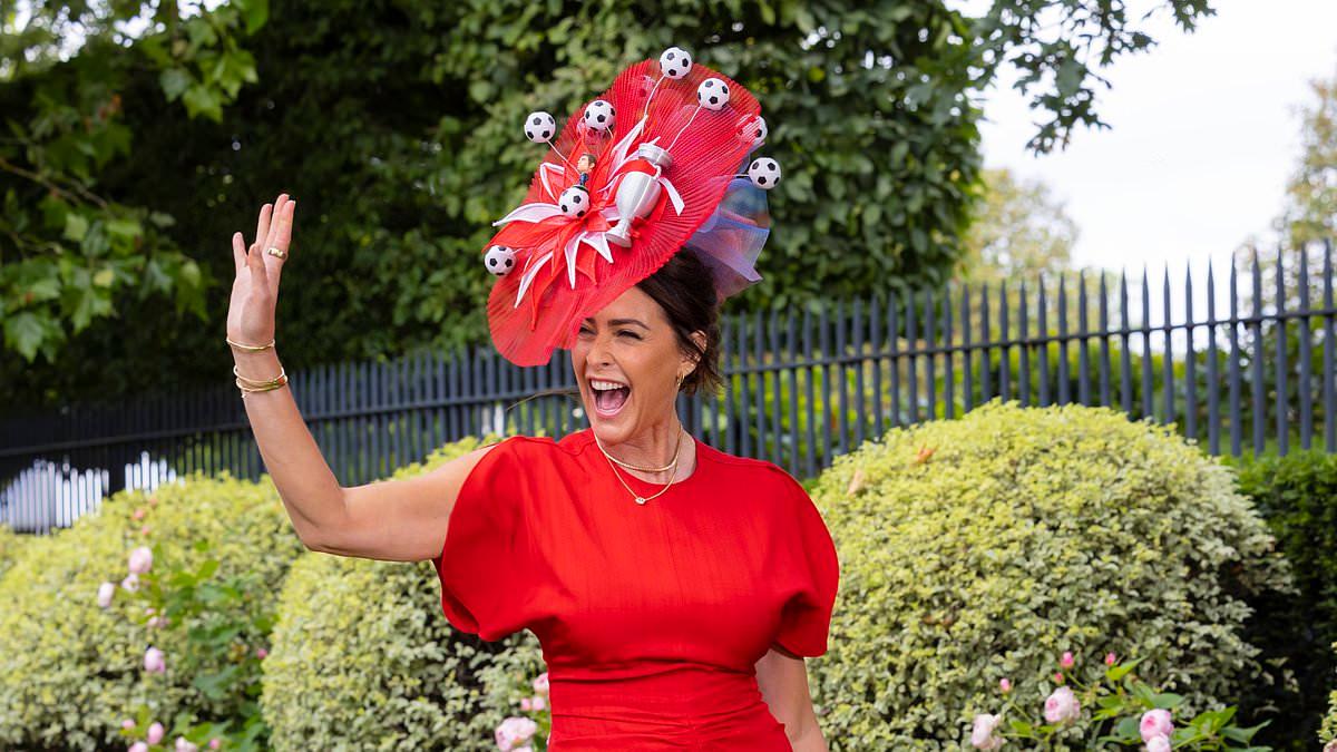 Lisa Snowdon Wears Custom Euro Hat at Royal Ascot