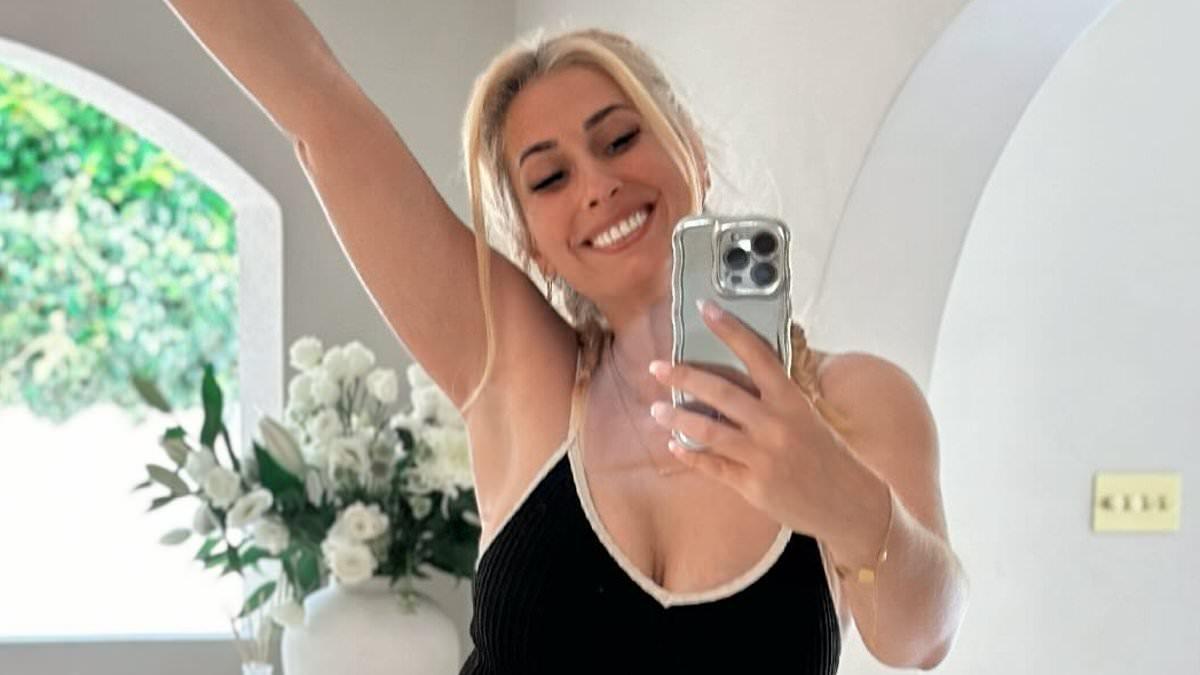 TV Presenter Stacey Solomon Enjoys Pool Day