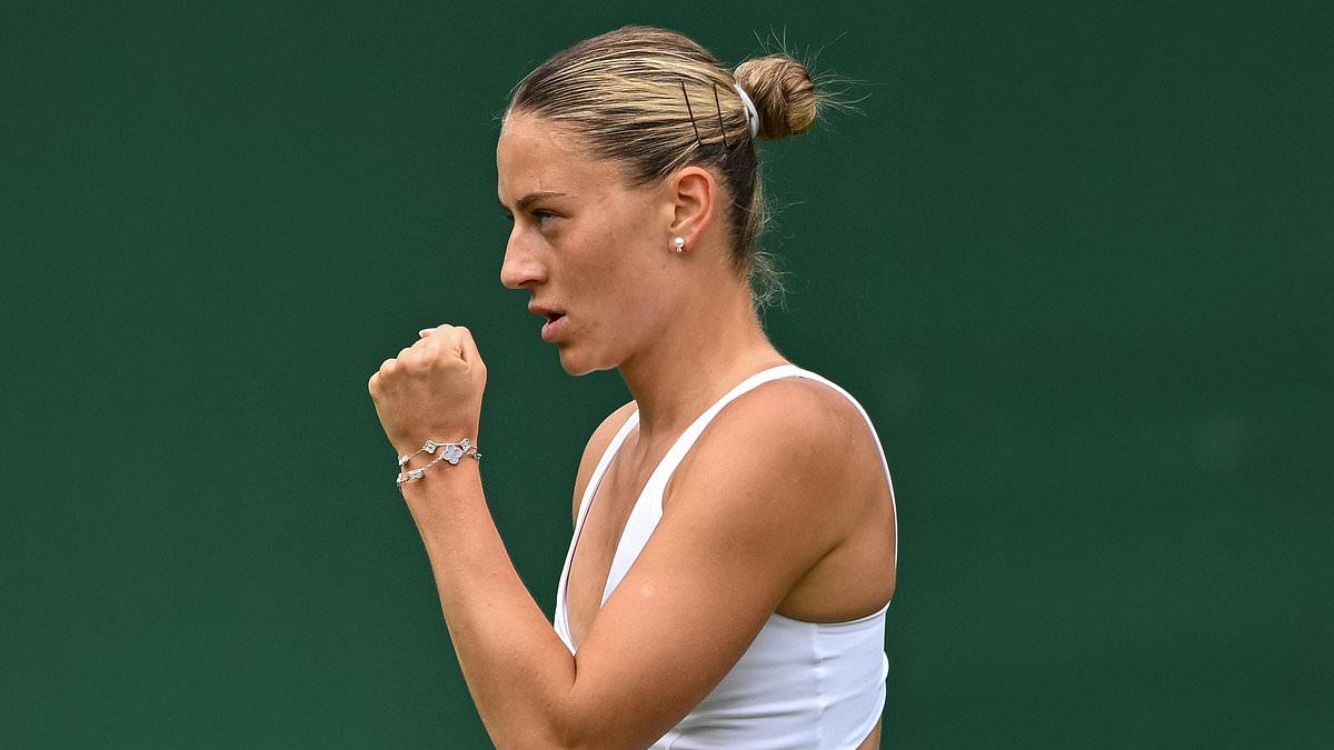 Marta Kostyuk Wears Wedding Dress at Wimbledon