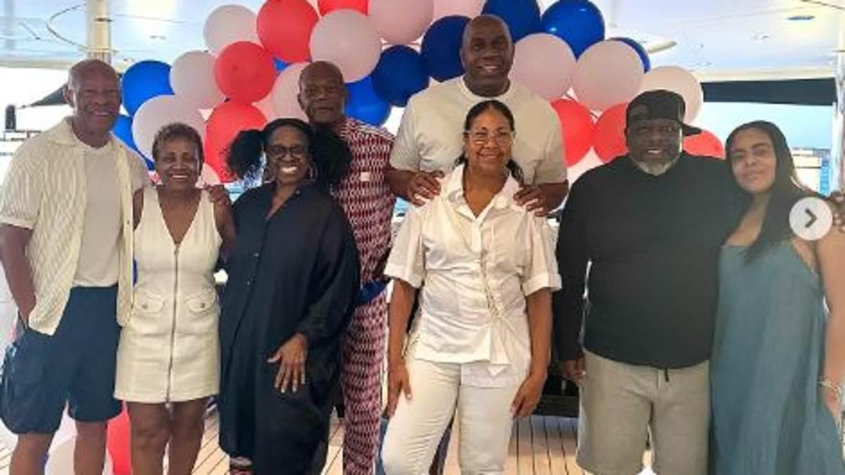 Magic Johnson Begins Annual Yacht Vacation in Ibiza