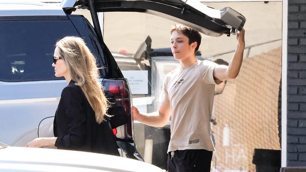 Angelina Jolie Shops with Son Amid Legal Battle