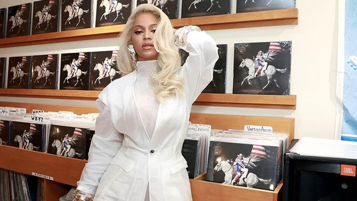 Beyoncé Signs Copies of 'Cowboy Carter' Across Record Stores