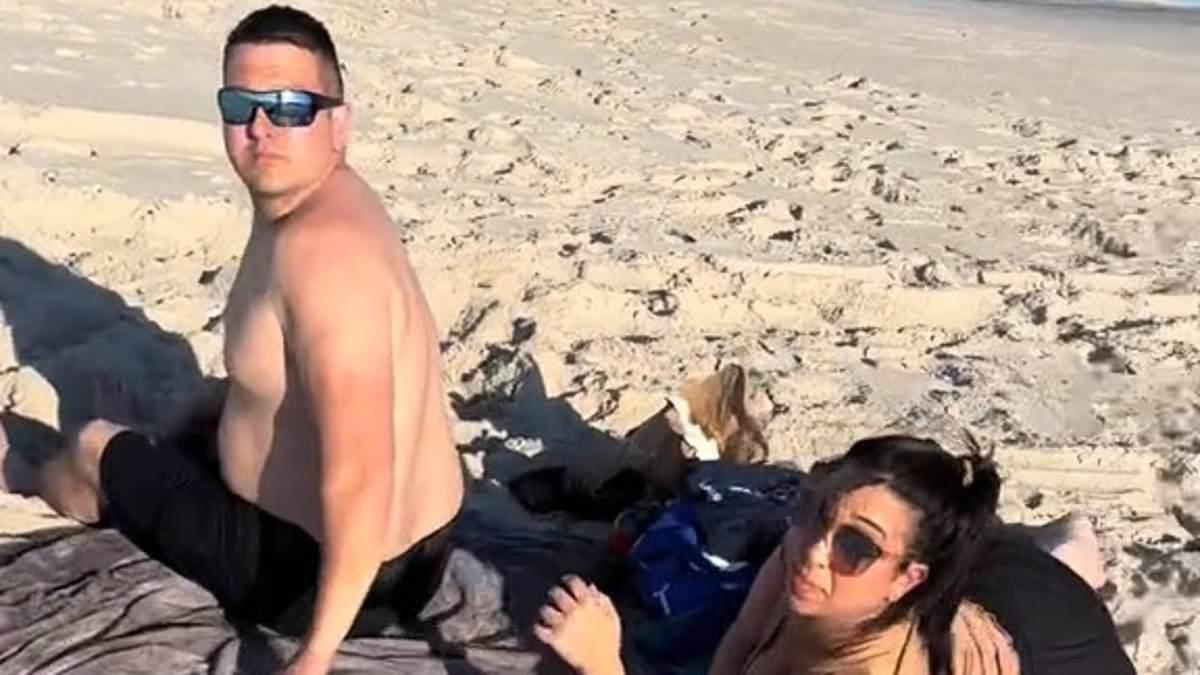 Pregnant Woman Catches Husband with Mistress on Beach