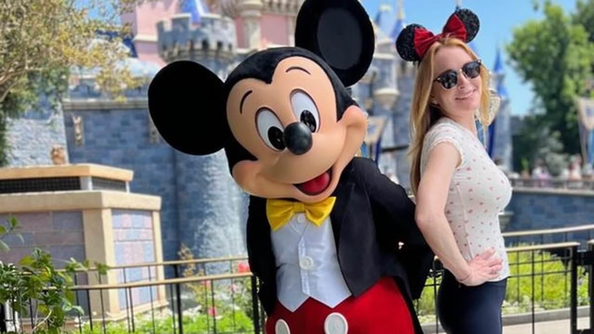 Lindsay Lohan at Disneyland