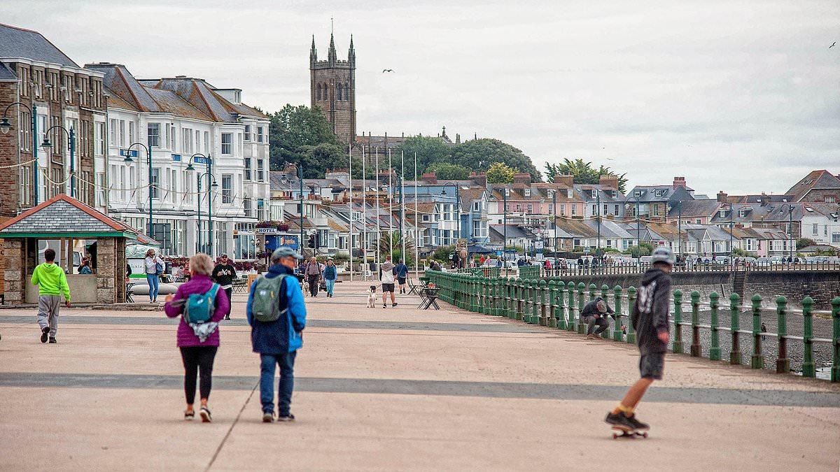 The seaside town