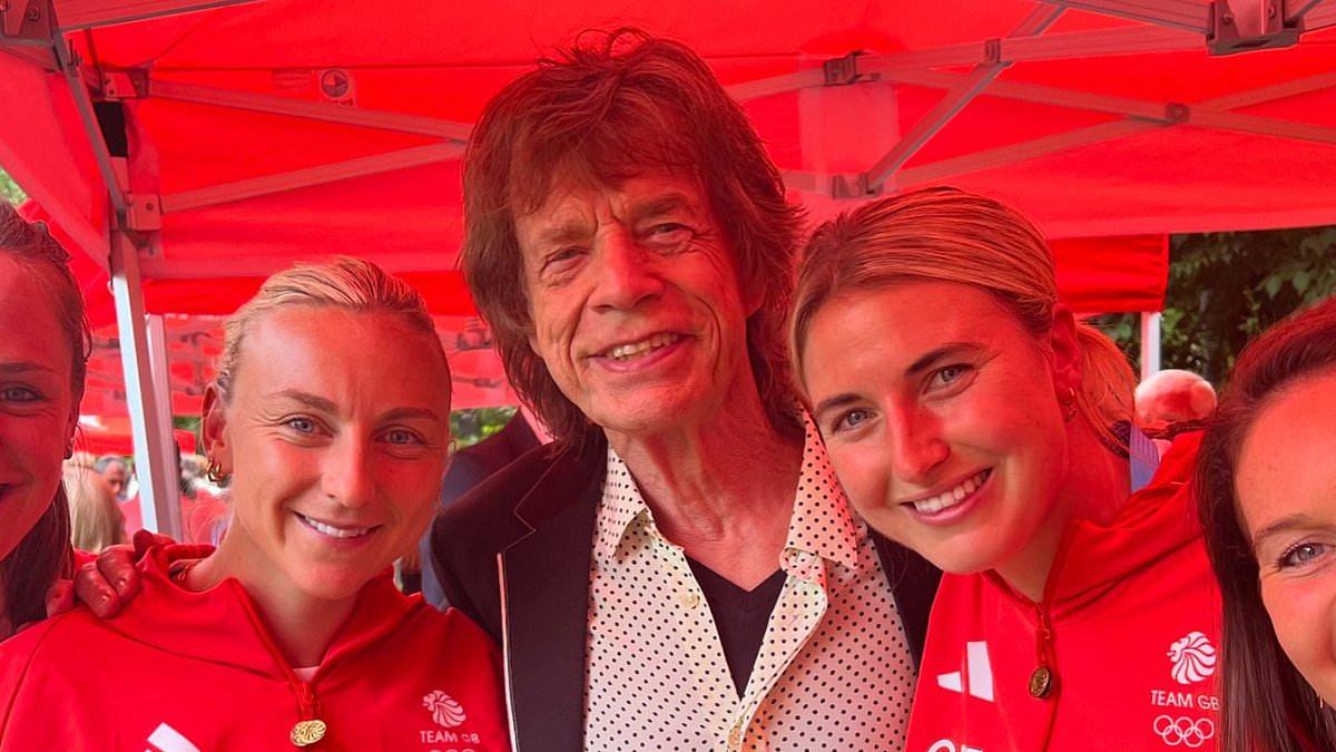 Mick Jagger Welcomes Team GB in Paris