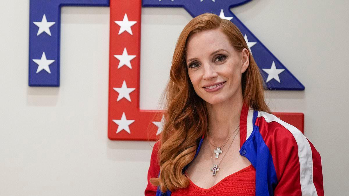 Jessica Chastain Attends Ralph Lauren Event at Olympics