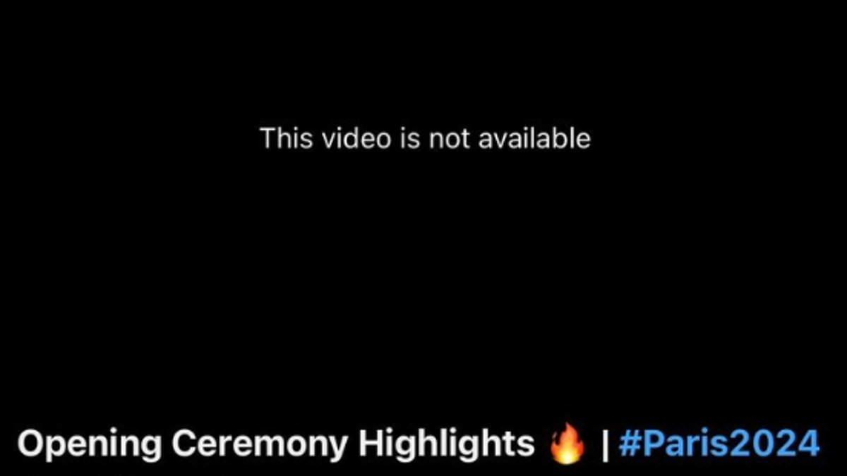 Paris Olympics Opening Ceremony Video Removed