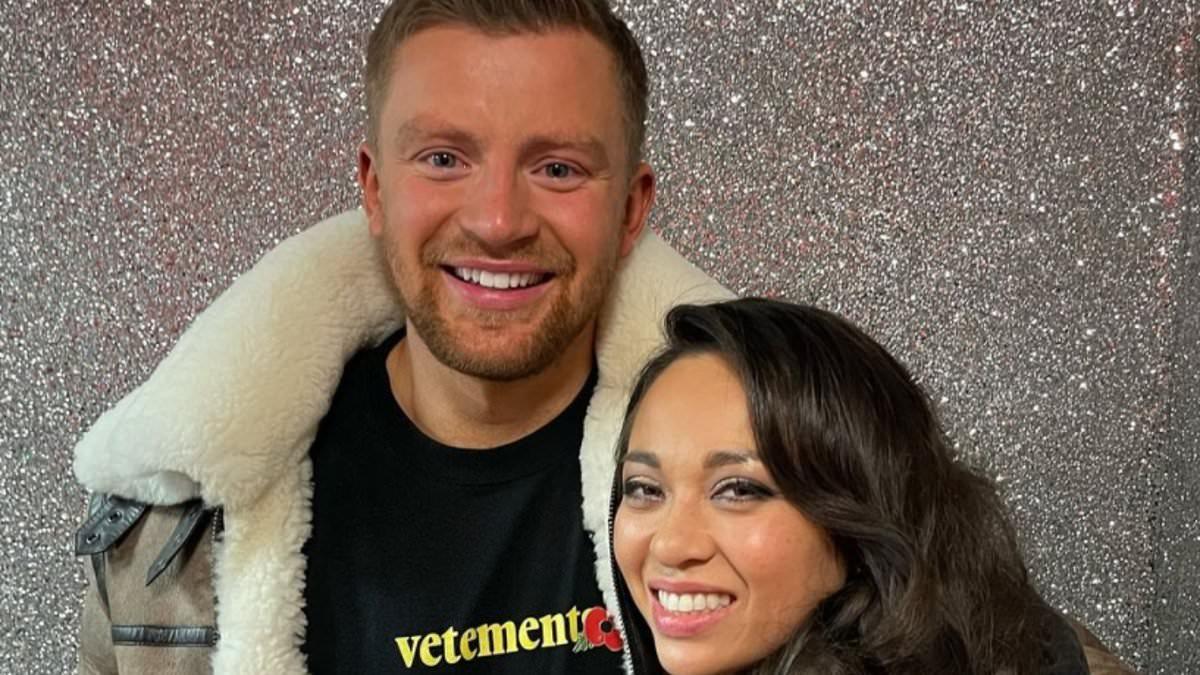 Katya Jones Supports Adam Peaty in Paris