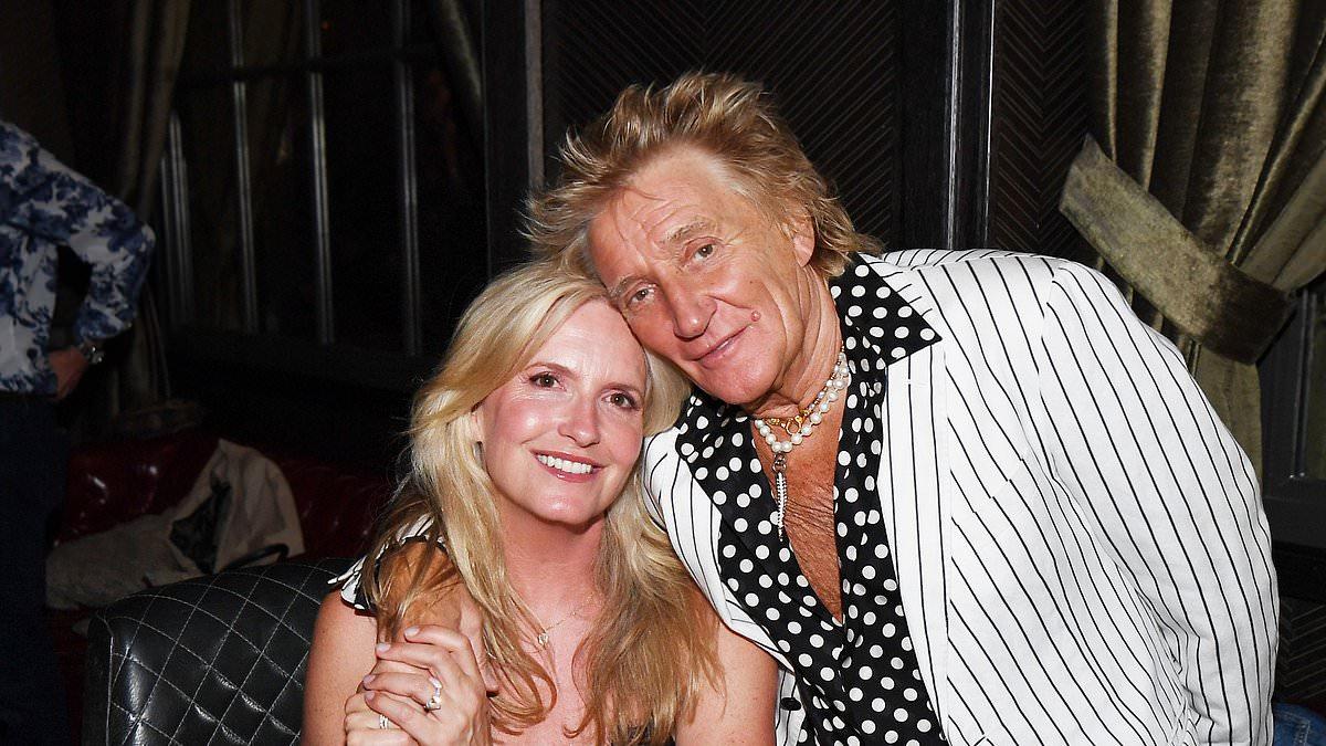 Rod Stewart and Penny Lancaster