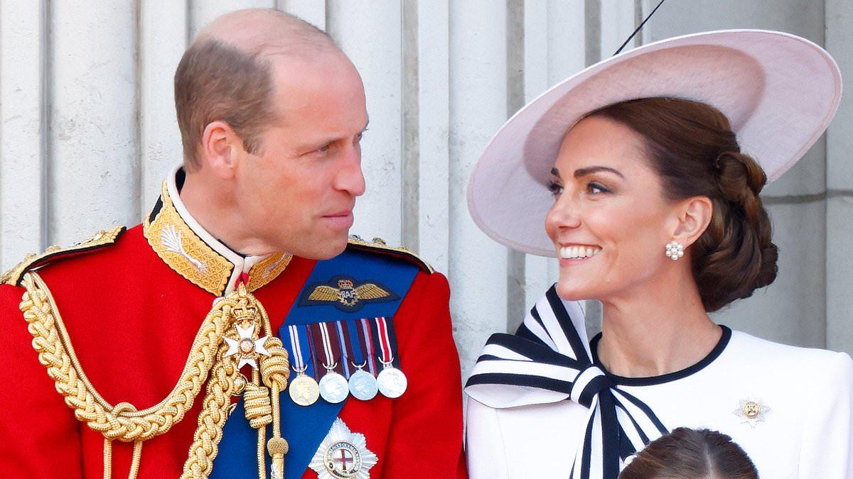 Prince and Princess of Wales Show Affection