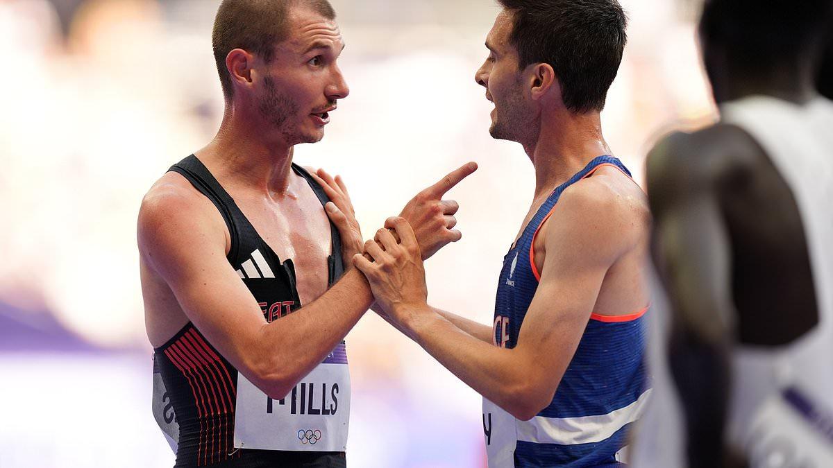 George Mills in 5000m heat