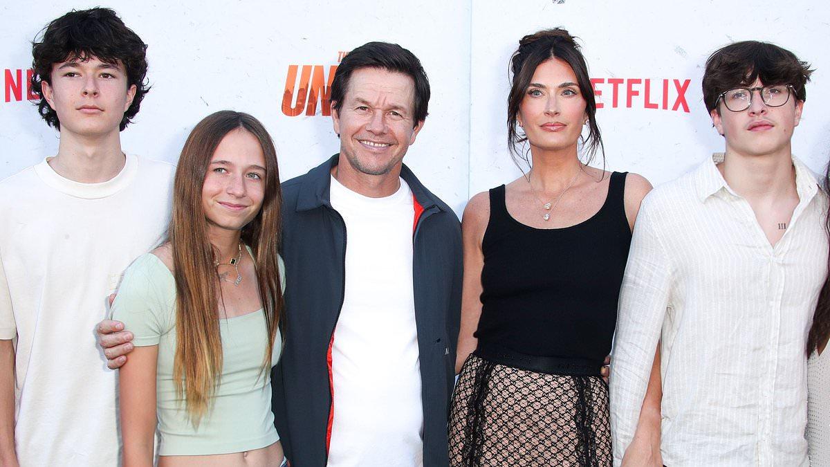 Mark Wahlberg at The Union Premiere with Family