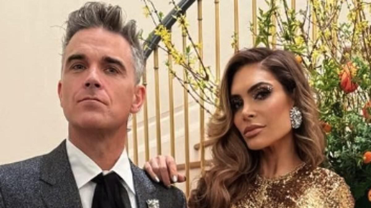 Robbie Williams and Ayda Field Renew Vows