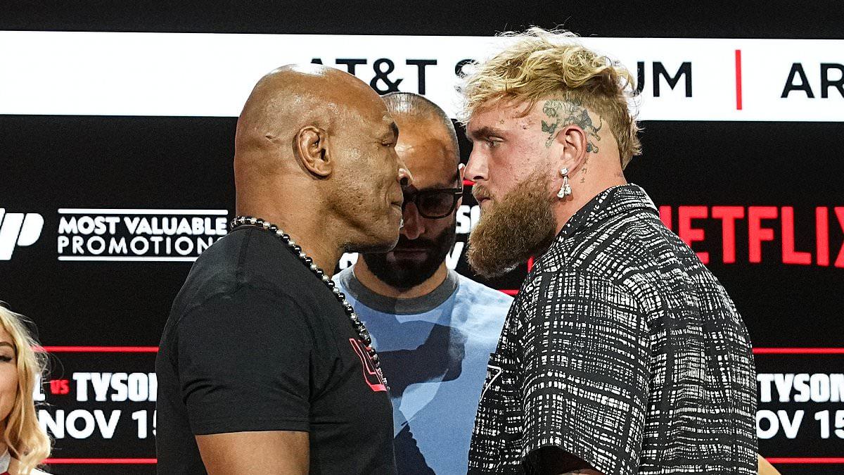 Mike Tyson and Jake Paul Face Off in NYC