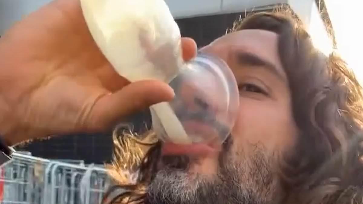 Joe Wicks Drinks Wife’s Breast Milk at Concert