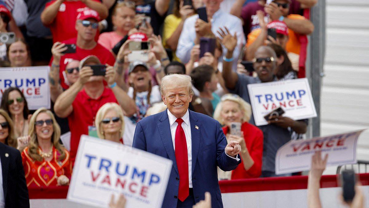 Trump Assists Collapsed Supporter at NC Rally