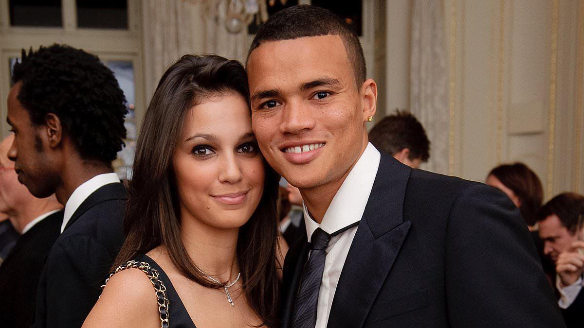 Jermaine Jenas' wife standing by him