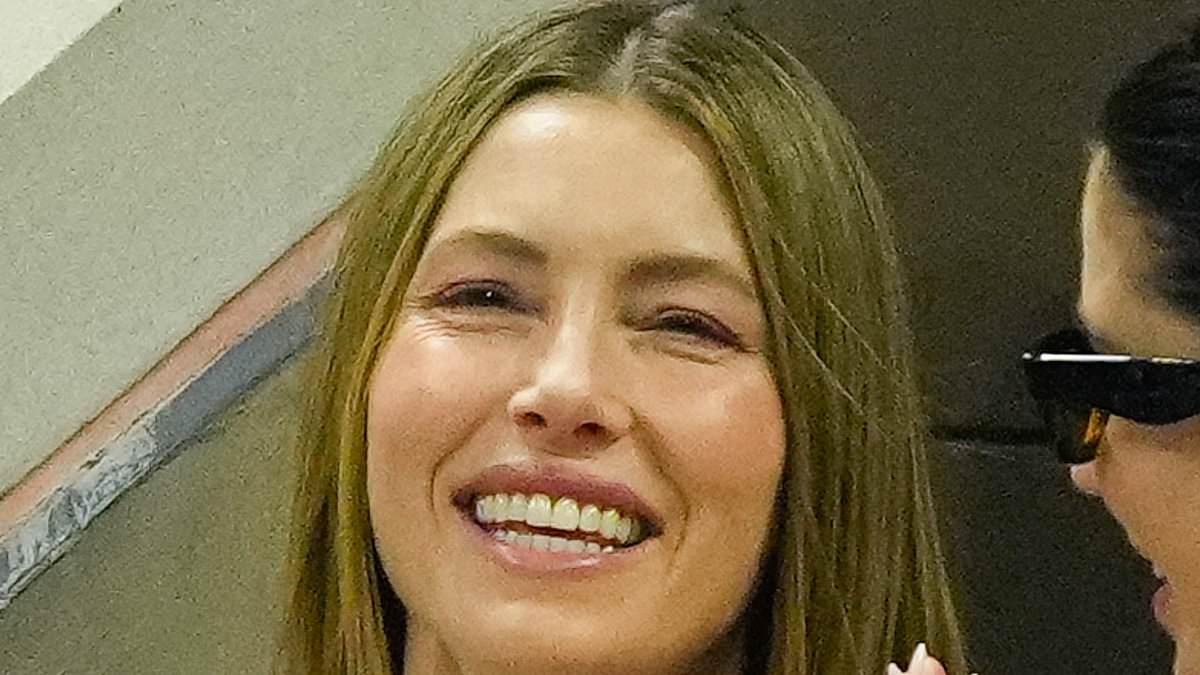 Jessica Biel Attends 2024 US Open in New York