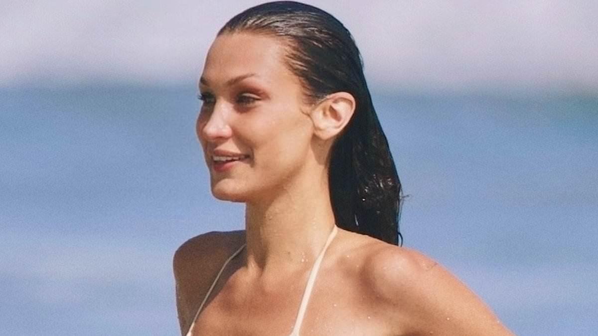 Bella Hadid Enjoys Beach Day in Malibu