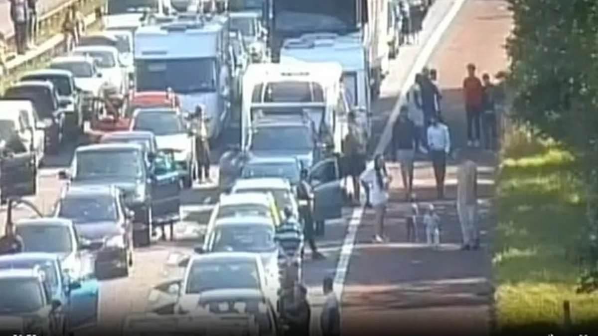 Drivers Abandon Cars, Play Football on M6