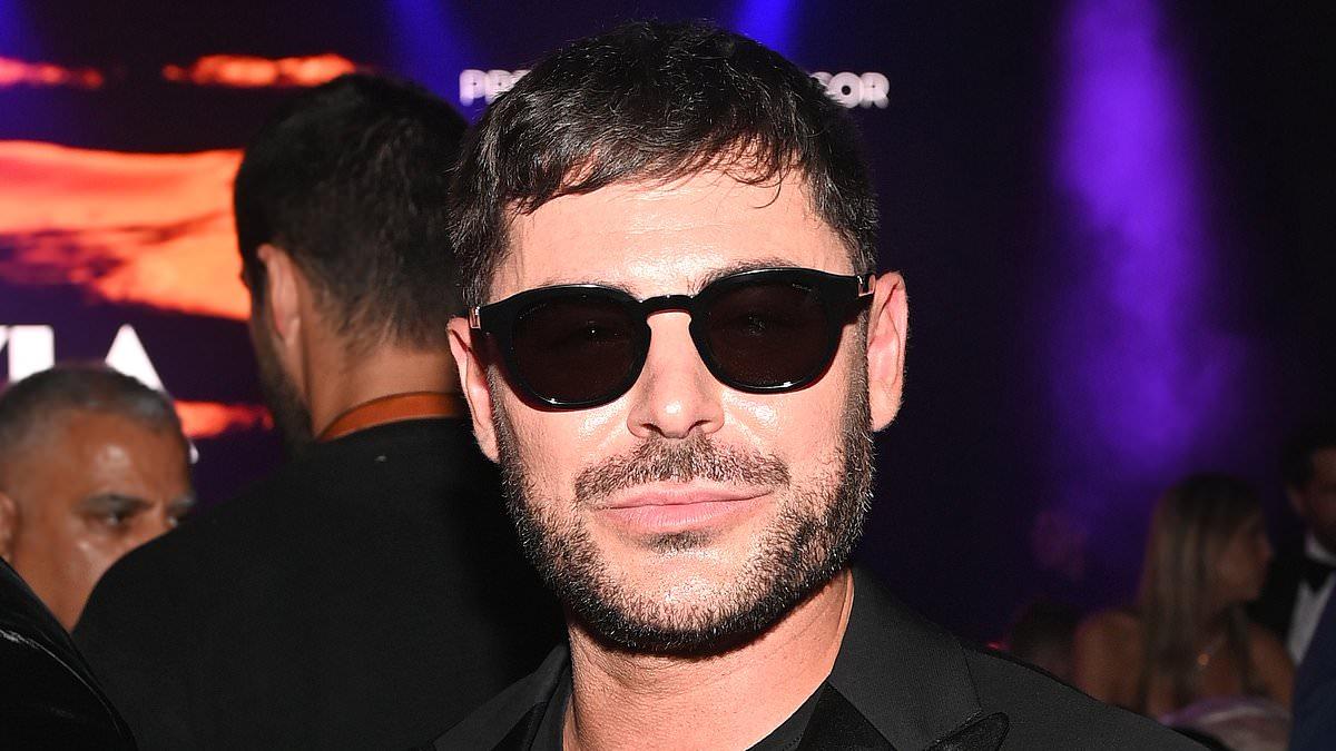 Zac Efron Appears at amfAR Gala in Venice