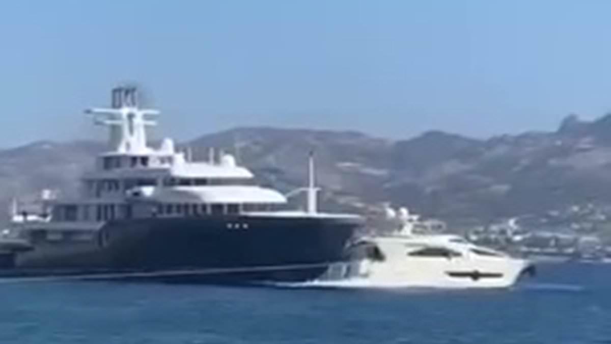 Superyacht Ice Collides with Smaller Yacht in Turkey