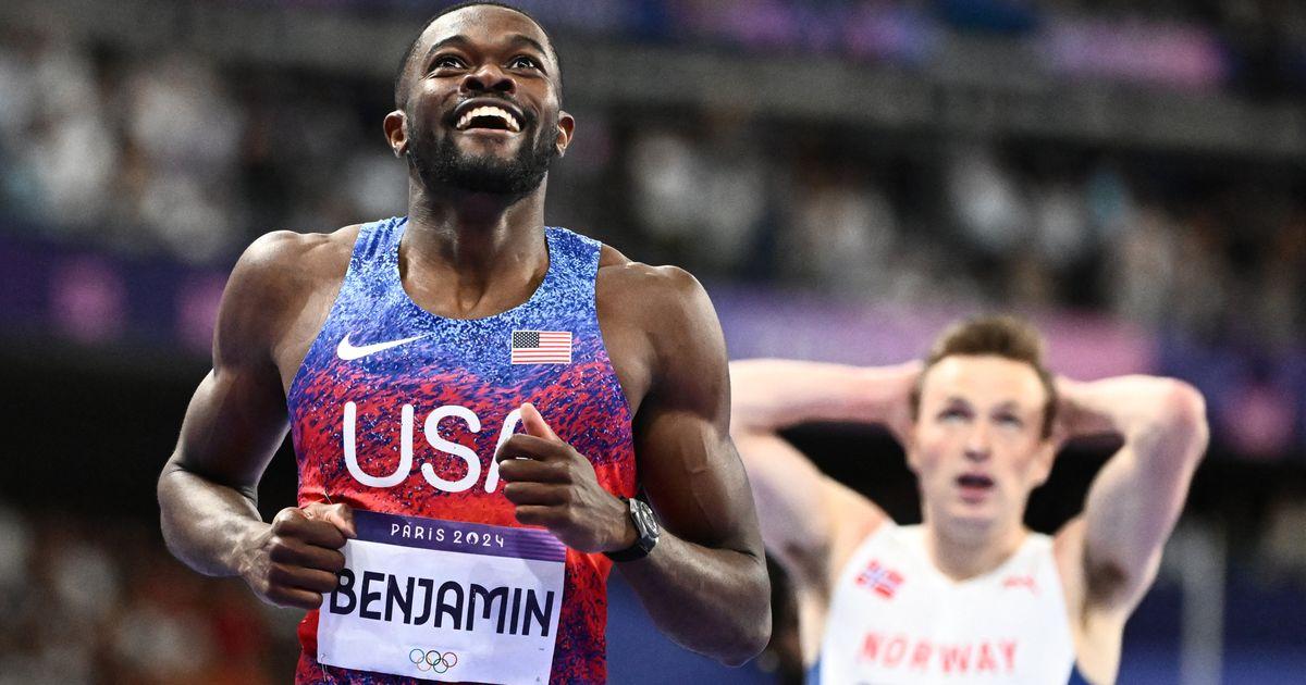 Rai Benjamin Wins Olympic Gold in 400m Hurdles