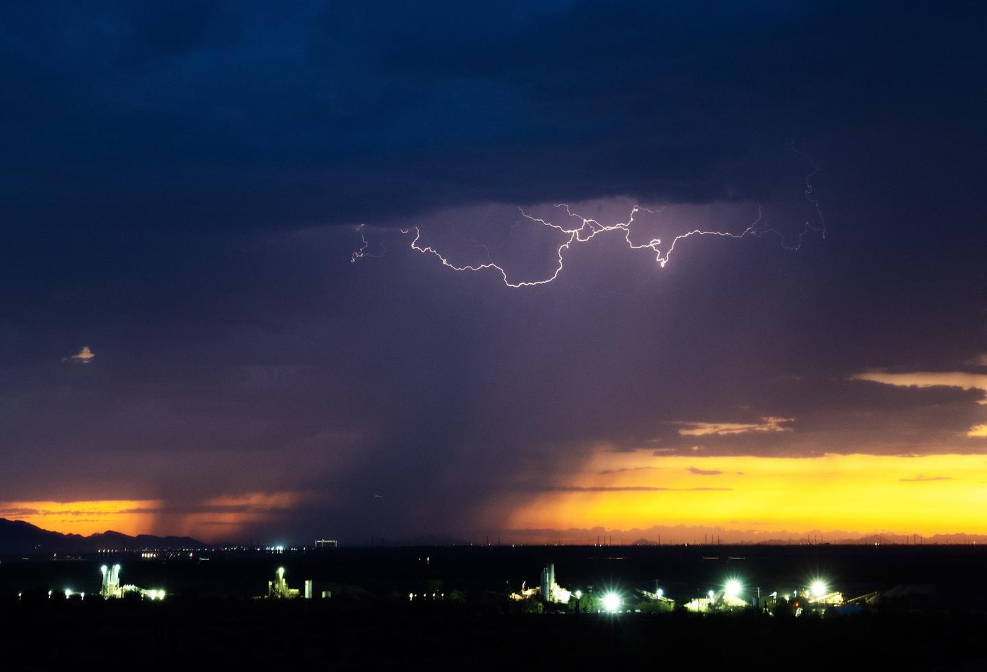 Severe thunderstorms in Phoenix