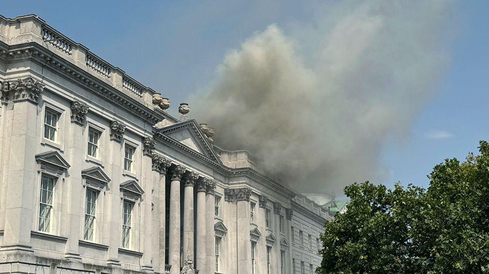 Fire Contained at London's Somerset House