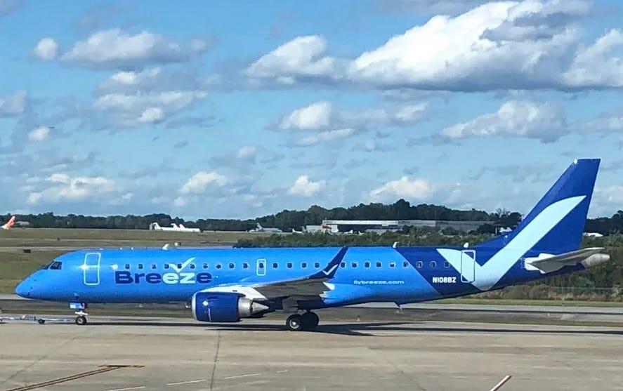 Breeze Airways Expands Flights to Florida, North Carolina