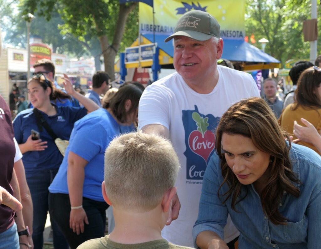 Tim Walz and Harris Walz