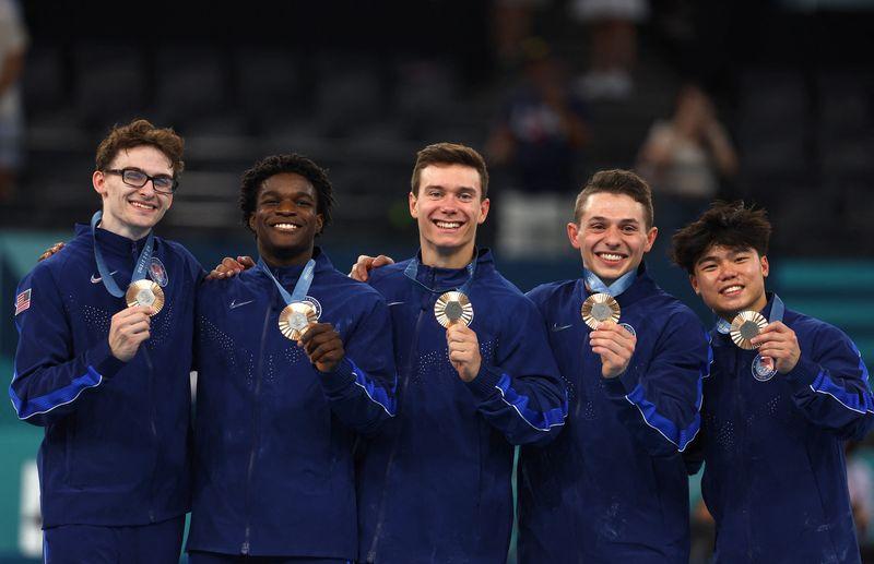 US Men's Gymnastics Team Wins Bronze in Paris