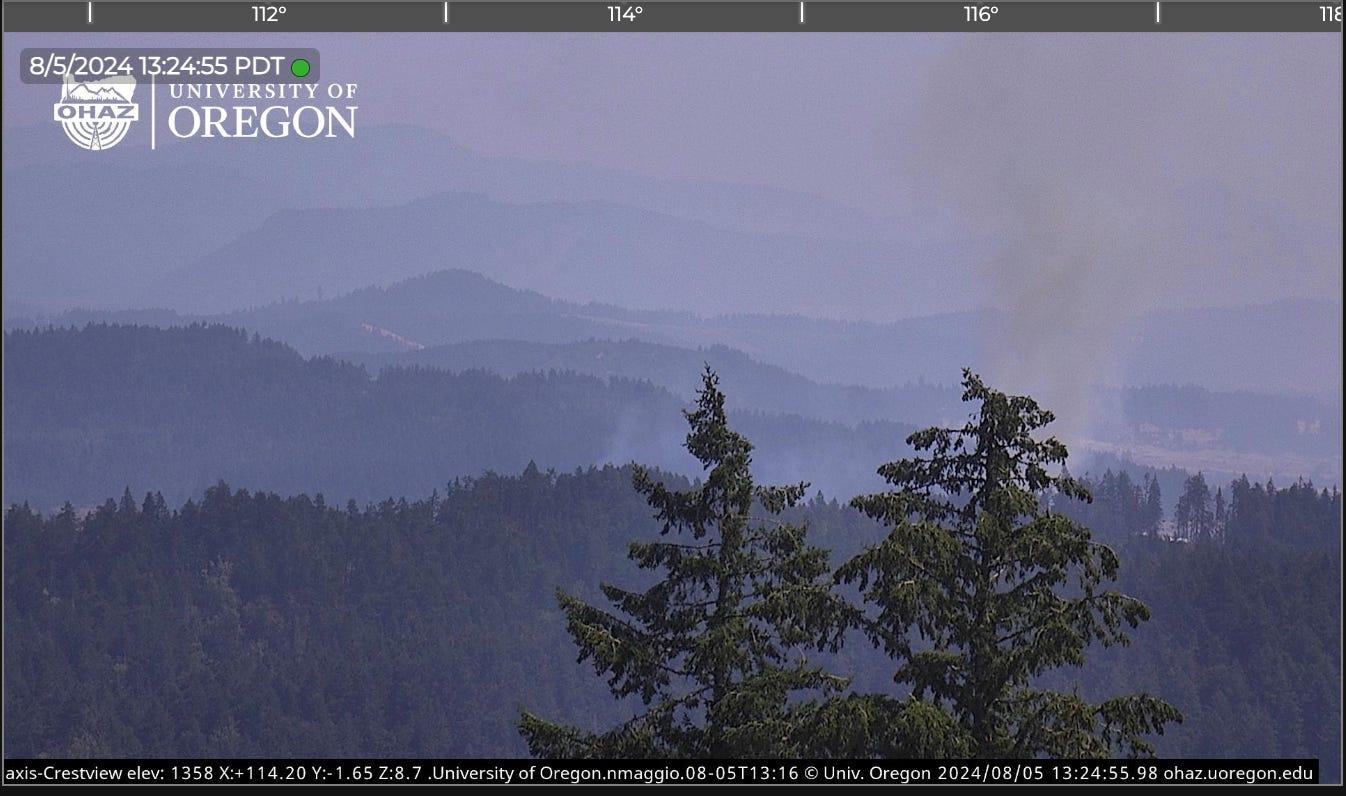 Wildfires Prompt Evacuations in BC and Oregon