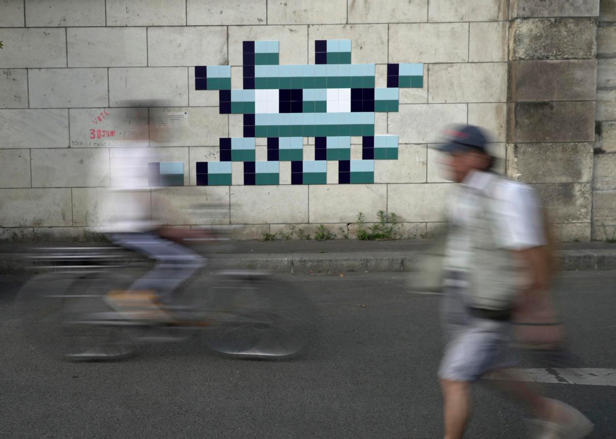 Paris street artist Invader