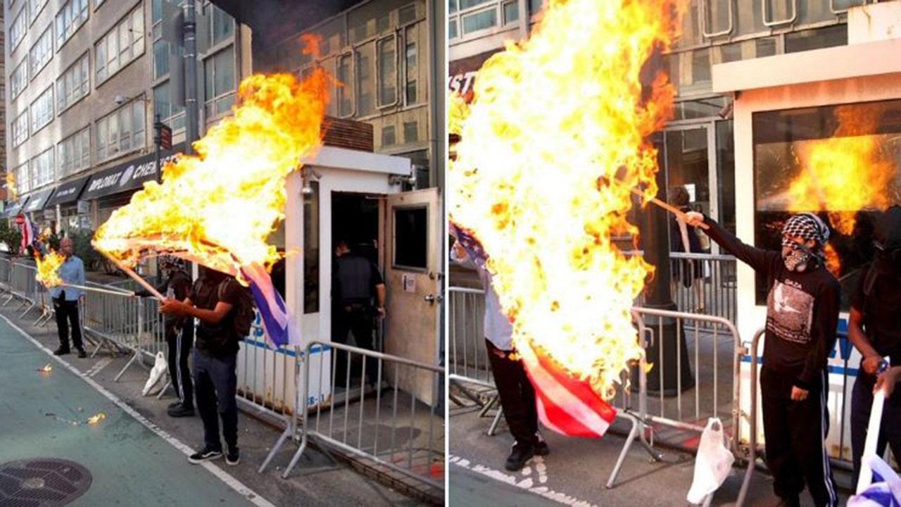 Three Arrested in Flag Burning at Israeli Consulate